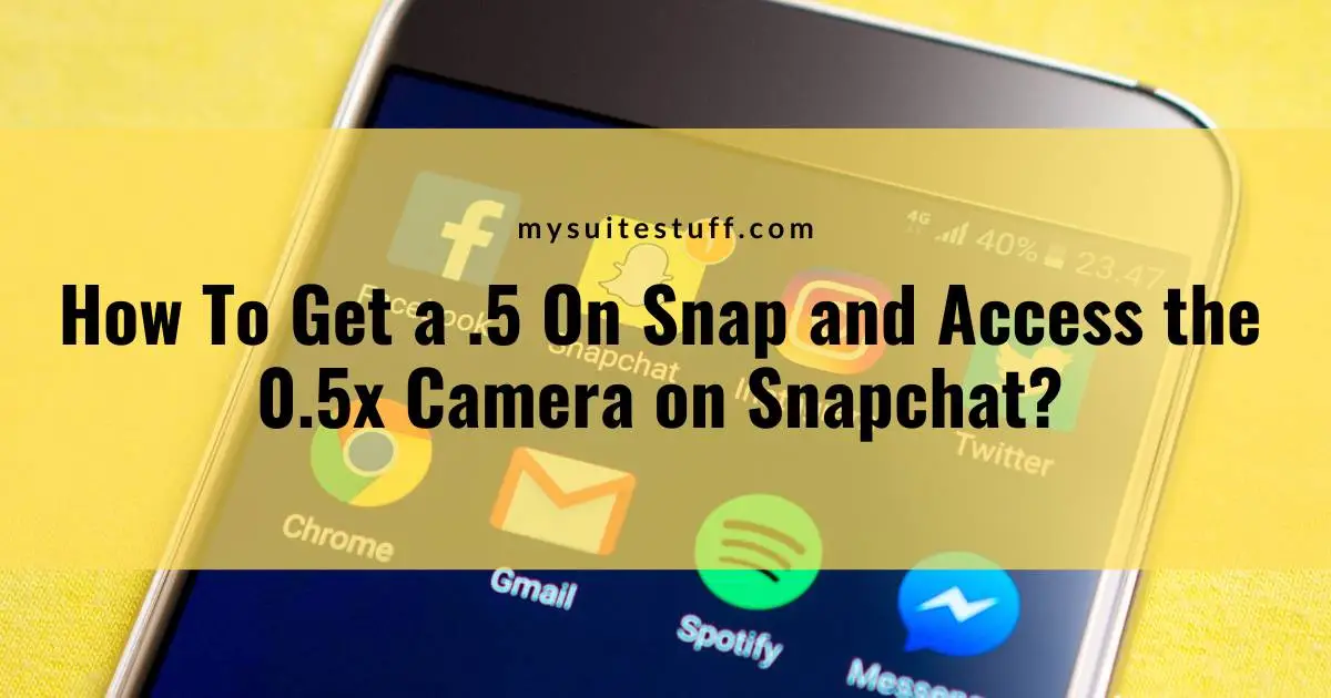 how to get a .5 on snap