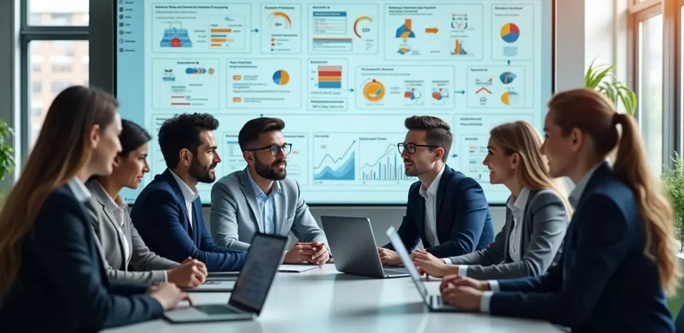 business team implementing automation tools to improve workflow efficiency