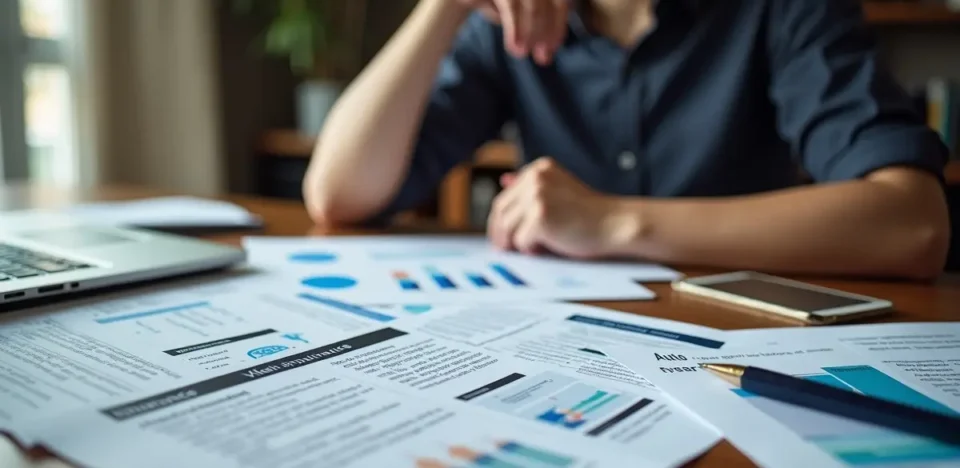 person reviewing different insurance types to understand coverage options