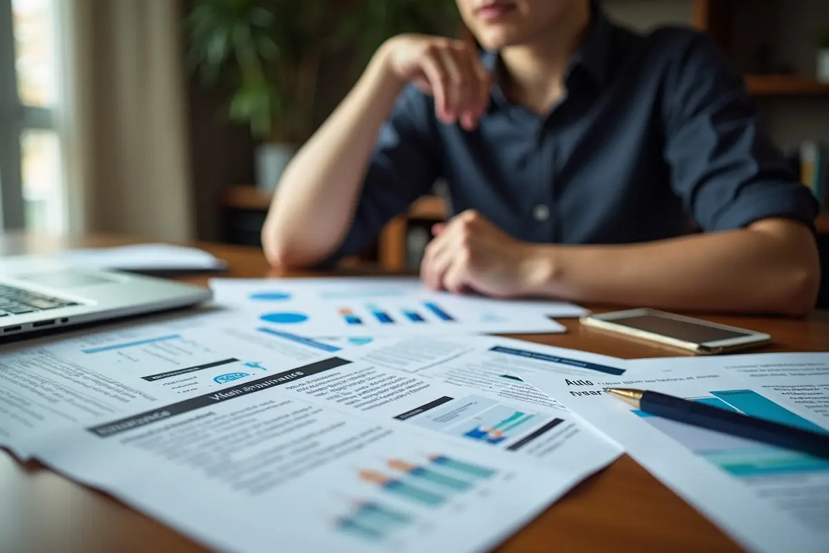 person reviewing different insurance types to understand coverage options