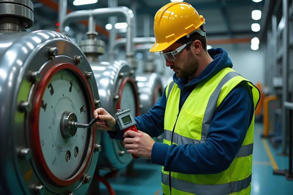 commercial operator performing pressure vessel testing to reduce liability risks