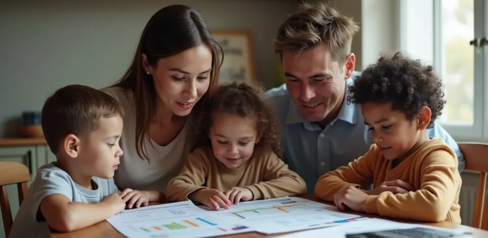family reviewing health insurance options for better financial protection