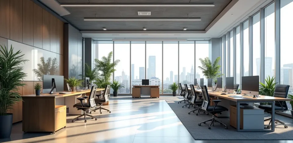 modern office workspace designed to support rapid business growth